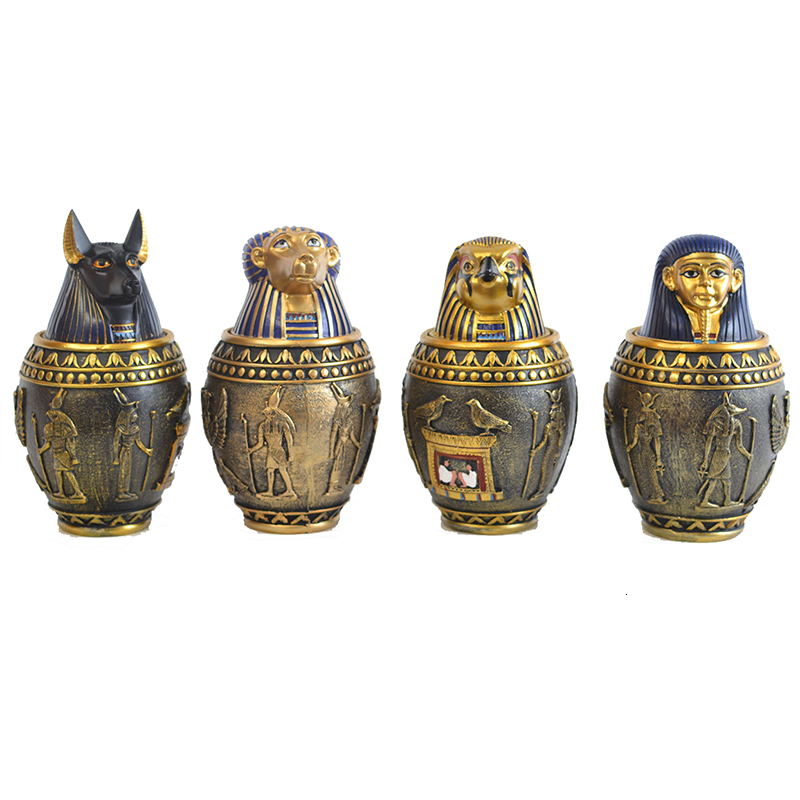 Other Cat Supplies Pet Urns Dog Birds Human Cremation Ashes Urn Egypt Sacrifice Decoration Keepsake Columbarium Pets Memorials Altar 230715