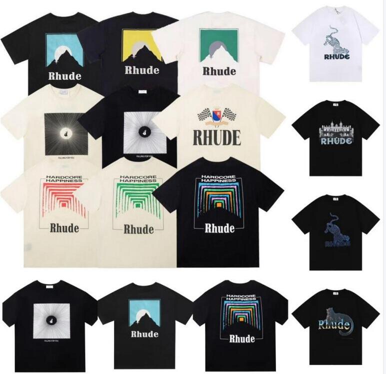 Summer rhude Brand Printed T Shirt Men Women Round Neck T-shirts Spring Summer High Street Style Quality Top Tees RHUDE Asian size S, Q11111
Summer rhude Brand Printed T Shirt Men Women Round Neck T-shirts Spring Summer High Street Style Quality Top Tees RHUDE Asian size S, Q11111