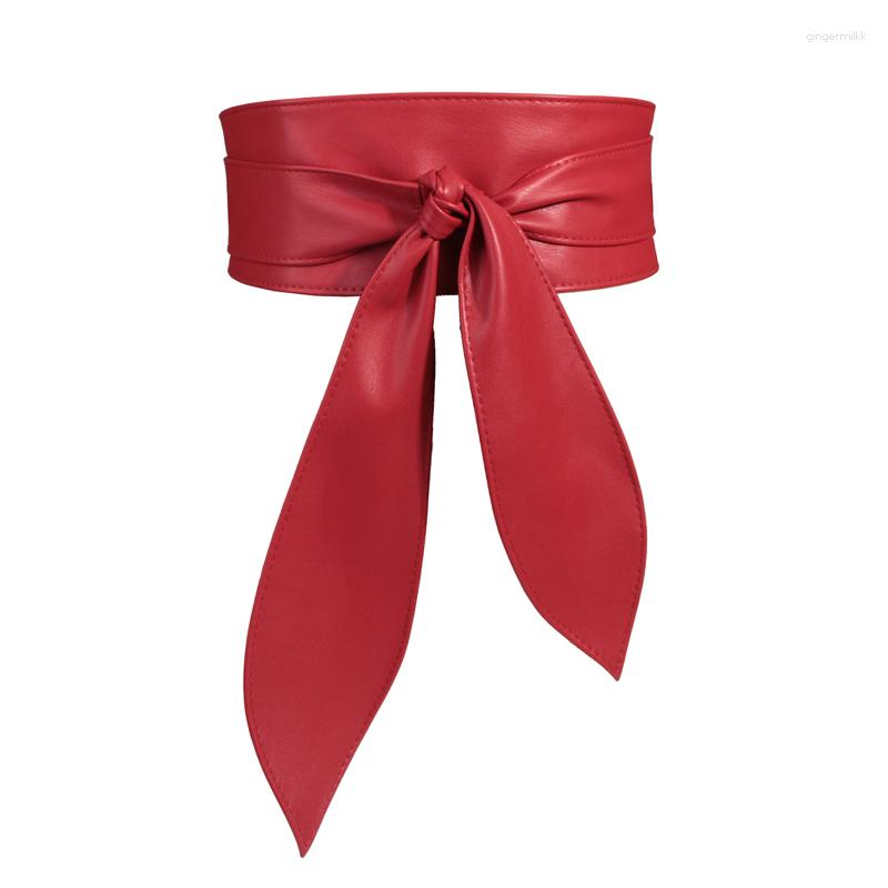 Belts Belt Waist Band PU Leather For Women Wrap Around Soft