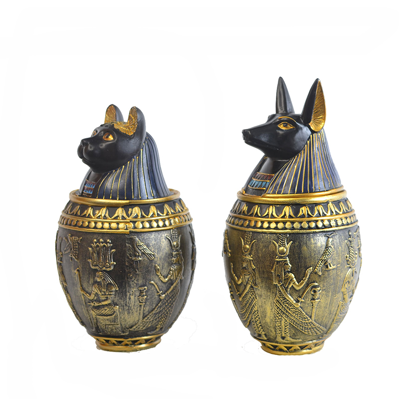 Other Cat Supplies Pet Urns Dog Birds Human Cremation Ashes Urn Egypt Sacrifice Decoration Keepsake Columbarium Pets Memorials Altar 230715