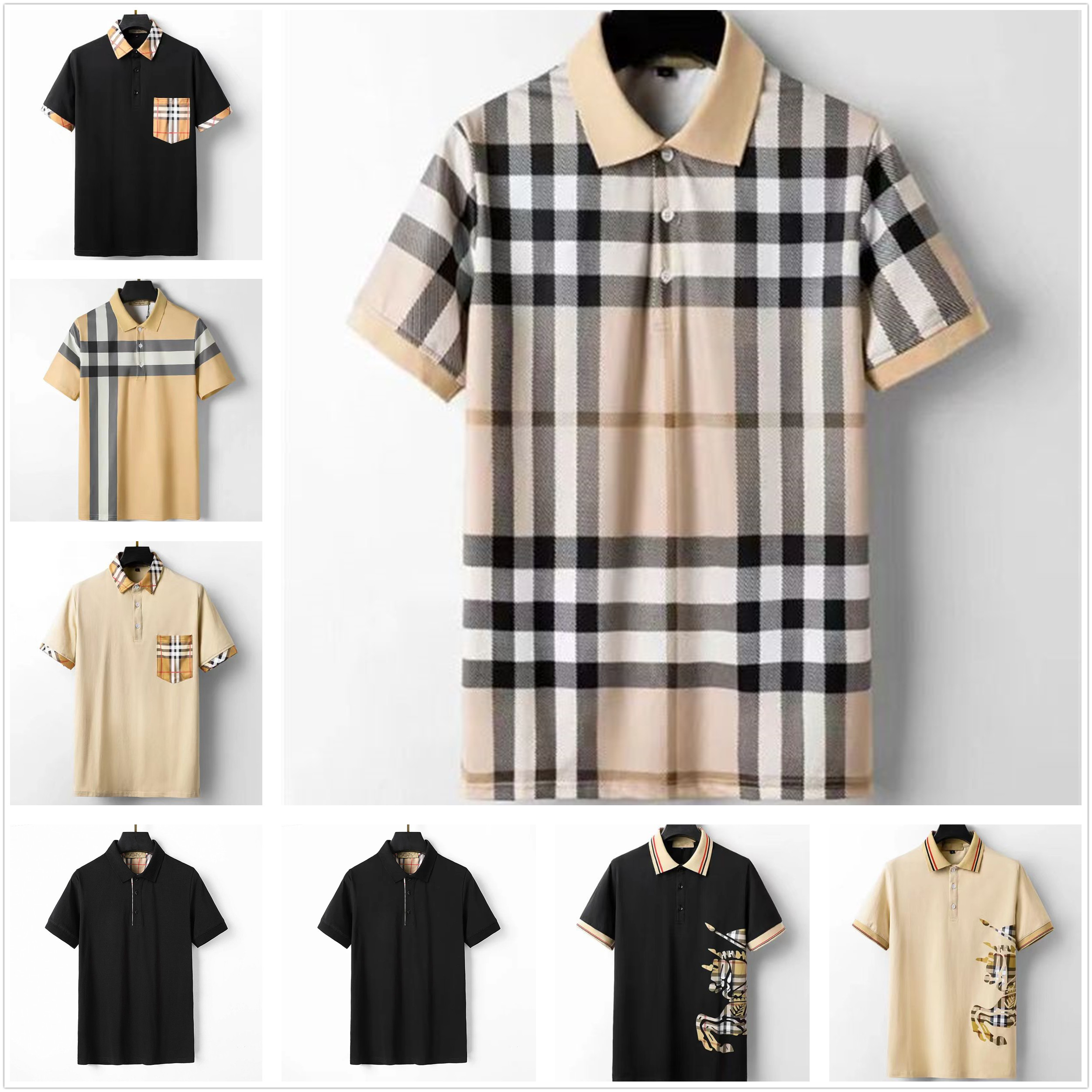 Designer Men's polo Shirt patchwork shirt Lapel Short Sleeve Casual 100% cotton brand Business Fashion Casual POLO Shirt 3xl, White
Designer Men's polo Shirt patchwork shirt Lapel Short Sleeve Casual 100% cotton brand Business Fashion Casual POLO Shirt 3xl, White