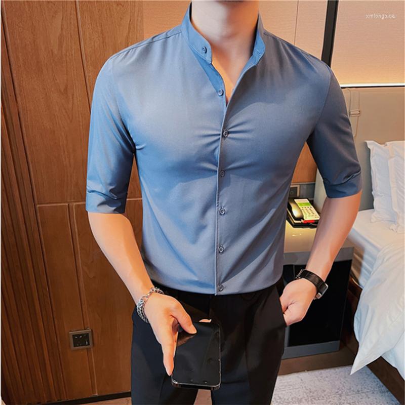Men's Casual Shirts Plus Size 5XL-M Men's Stand Collar Business Half Sleeve Shirt 2023 Summer Luxury Slim Fit Solid Dress 4 Colors, Black
Men's Casual Shirts Plus Size 5XL-M Men's Stand Collar Business Half Sleeve Shirt 2023 Summer Luxury Slim Fit Solid Dress 4 Colors, Black