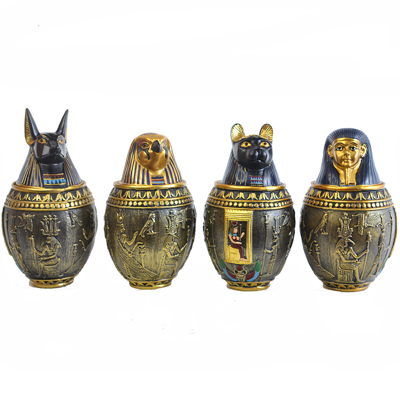 Other Cat Supplies Pet Urns Dog Birds Human Cremation Ashes Urn Egypt Sacrifice Decoration Keepsake Columbarium Pets Memorials Altar 230715