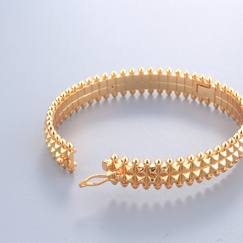 wide rose 18K gold gear silver bangle bracelets for women set ring men luxury tennis Fashion unisex jewelry designer jewlery party gifts Accessories W