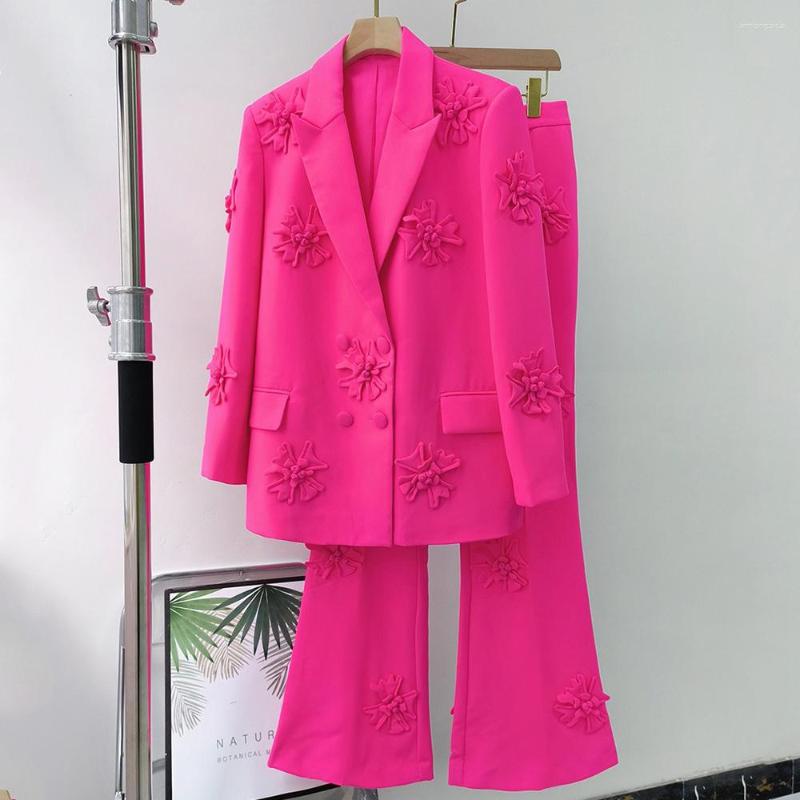 Women' Two Piece Pants Women Runway Style Stunning Beautiful 3D Stereoscopic Flowers Appliques High Street Luxury 2 Pieces Blazers Sets, White
Women' Two Piece Pants Women Runway Style Stunning Beautiful 3D Stereoscopic Flowers Appliques High Street Luxury 2 Pieces Blazers Sets, White