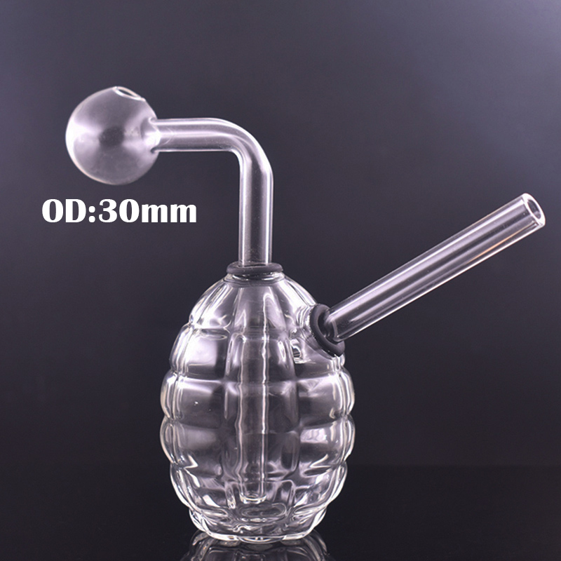 Heavy Glass Oil Burner Bong Hookahs Beaker Bongs Thick Antitank Grenade Classical Hand Smoking Water Pipes with OD30mm Oil Burner Pipe