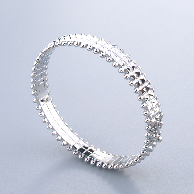 wide rose 18K gold gear silver bangle bracelets for women set ring men luxury tennis Fashion unisex jewelry designer jewlery party gifts Accessories W
