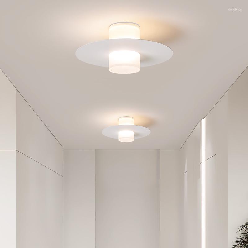 Lights Ceiling Led Light Aisle Corridor Hallway Modern Chandelier Lamp For Living Room Dining Kitchen Bedroom Black White