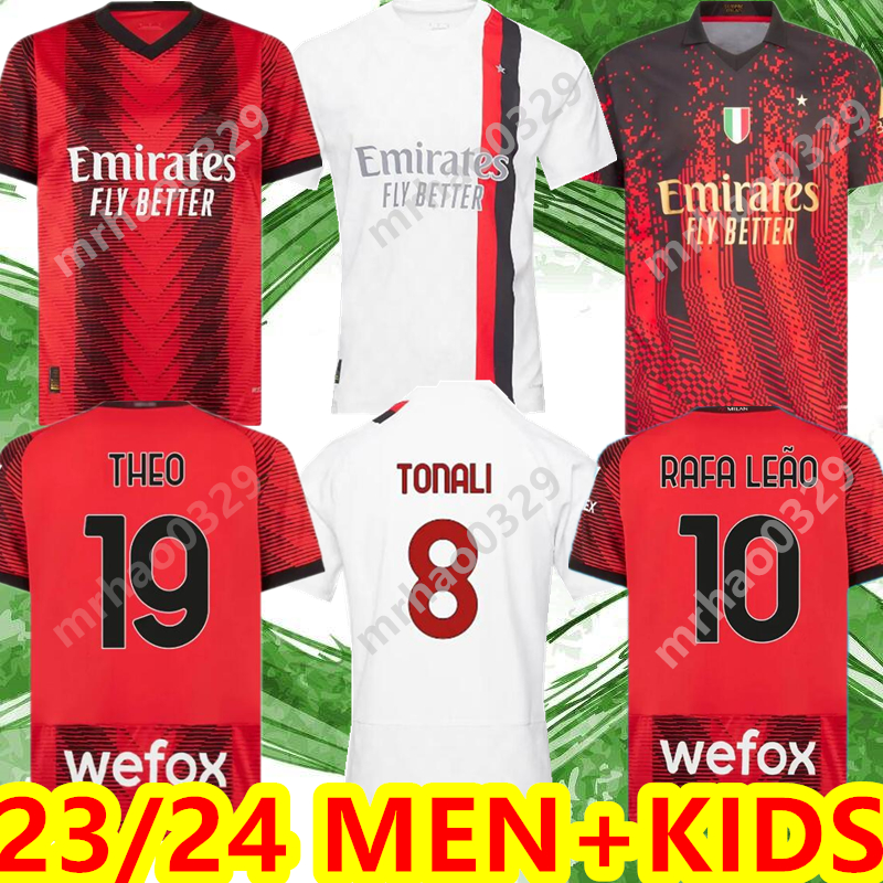 3XL 4XL 23/24 AC MILANS RAFA LEAO GIROUD Soccer Jerseys 2023 PULISIC THEO BRAHIM TONALI 4th Shirt ROMAGNOLI IBRAHIMOVIC S.CASTILLEJO KESSIE MEN KIDS Football uniform, 22 23 4th patch
3XL 4XL 23/24 AC MILANS RAFA LEAO GIROUD Soccer Jerseys 2023 PULISIC THEO BRAHIM TONALI 4th Shirt ROMAGNOLI IBRAHIMOVIC S.CASTILLEJO KESSIE MEN KIDS Football uniform, 22 23 4th patch