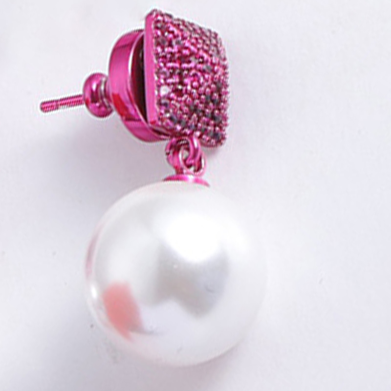 Ladies Pearly Earrings Chic Charm Gold Earrings Simple Classy Eardrops Jewelry Party Jewelry Headdress With Box Package