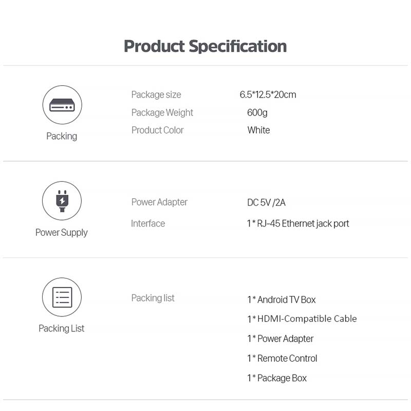 R9 Android Box S905W 2.4G/5G Wifi Bluetooth Smart Set Top Box 100M 5V 2A Quad Core Android9.0 Streaning Tv Box Game 4K Set-top Box