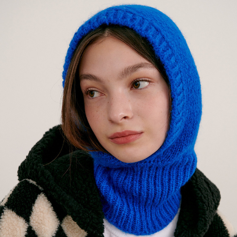 Fashion Face Masks Neck Gaiter Y2k Women Knitted Balaclava Cap Winter Outdoor Unisex Men Warm Ear Protection Scarf Wool Pullover Snood Hat Collar Bonn