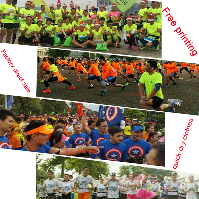 Men's T-Shirts Quick Dry Clothes Custom Marathon T-shirt Class Wear Culture Shirt Printed Advertising Shirt Short Sleeve Work Clothes 230715