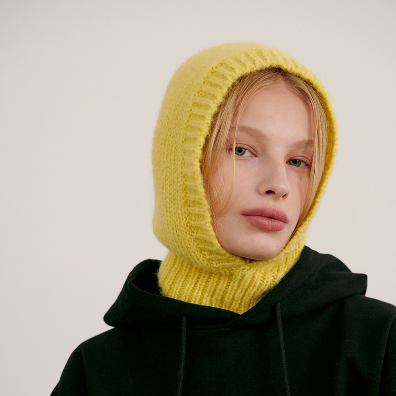 Fashion Face Masks Neck Gaiter Y2k Women Knitted Balaclava Cap Winter Outdoor Unisex Men Warm Ear Protection Scarf Wool Pullover Snood Hat Collar Bonn