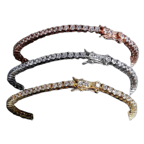 Tennis Designer Bracelet diamond Luxury Jewelry gift 3 4 5 6 mm 7 8 inch fashion moissanite white gold bracelets for men Adult hip