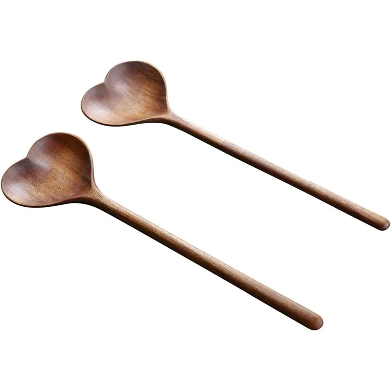 Ordinary house decorating kitchenware creative love shape beautiful spoon wooden novelty Japanese style irregular spoons fashionable modern jy17