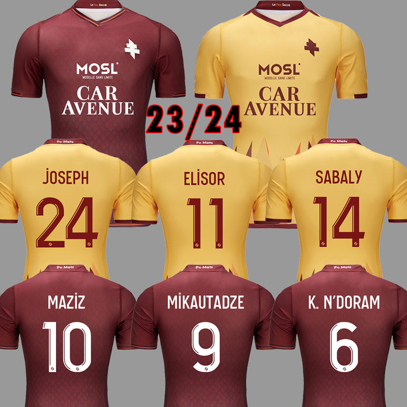 Maillots 23 24 FC METZ Soccer JerseyS MAZIZ 2023 2024 MIKAUTADZE JALLOW GUEYE JOSEPH NIANE HOME DANLEY ELISOR FOOTBALL SHIRTS maillot de foot, Away
Maillots 23 24 FC METZ Soccer JerseyS MAZIZ 2023 2024 MIKAUTADZE JALLOW GUEYE JOSEPH NIANE HOME DANLEY ELISOR FOOTBALL SHIRTS maillot de foot, Away
