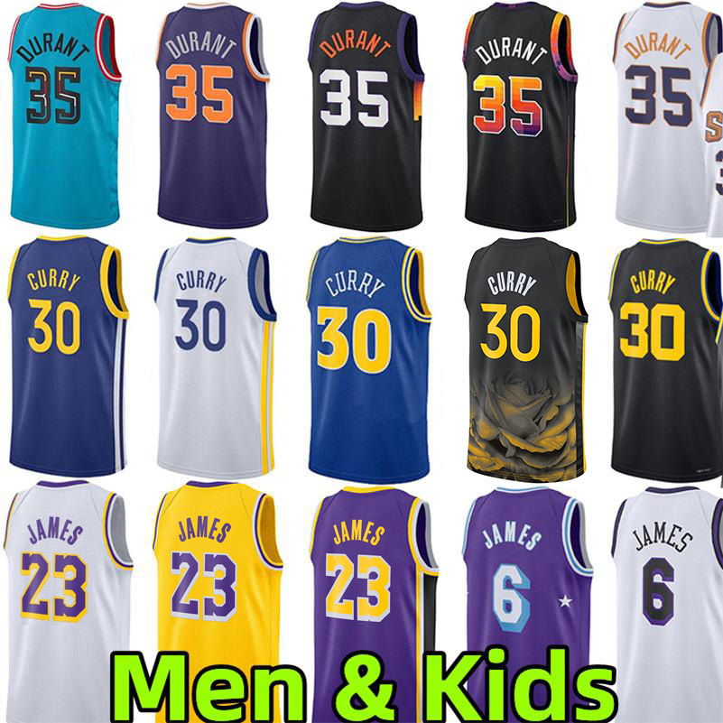 Men Youth Kids #23 james Basketball Jerseys Stephen #30 Curry #35 Kevin Durant Jersey New City Breathable mesh edition Wear Children adults, Colour 14
Men Youth Kids #23 james Basketball Jerseys Stephen #30 Curry #35 Kevin Durant Jersey New City Breathable mesh edition Wear Children adults, Colour 14