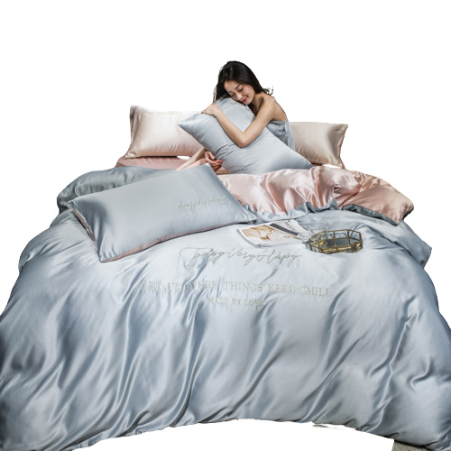 Fourpiece Silk Bedding Sets King Queen Size Luxury Quilt Cover Pillow Case Duvet Cover Brand Bed Comforters Sets High Quality Fas8468441