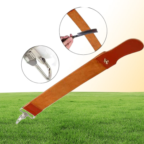 EECOO Genuine Leather Strop Strap Barber Straight Razor Folding Knife Knives Sharpening Shave Sharpener Sharpening Belt6274490