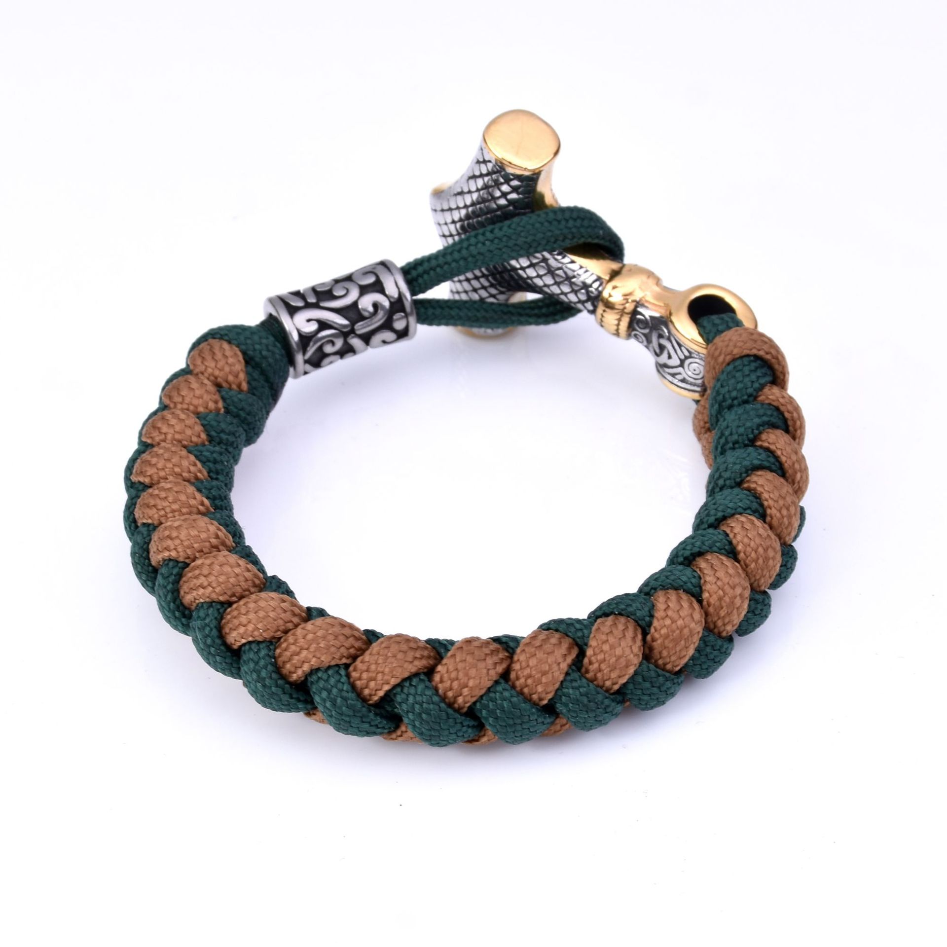 Classic Thor's Hammer Charm Viking Bracelet Braided Paracord Bracelets