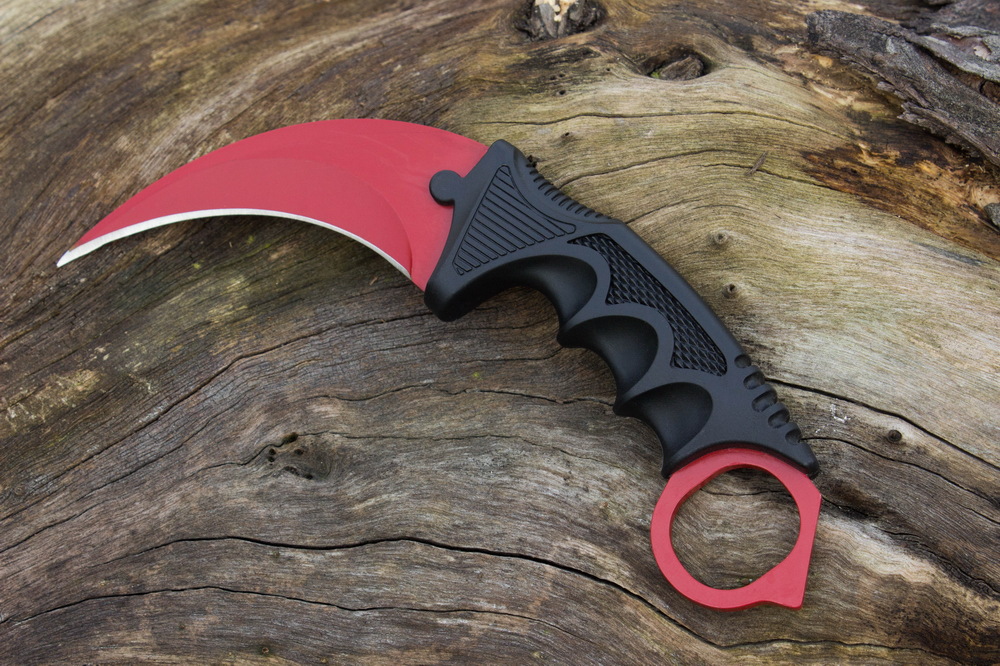 Top Quality C7145 CSGO Counter Strike Karambit Knife 3Cr13Mov Steel Blade ABS Handle Claw Knives with Sheath Outdoor Hunting Survival Fighting Camping