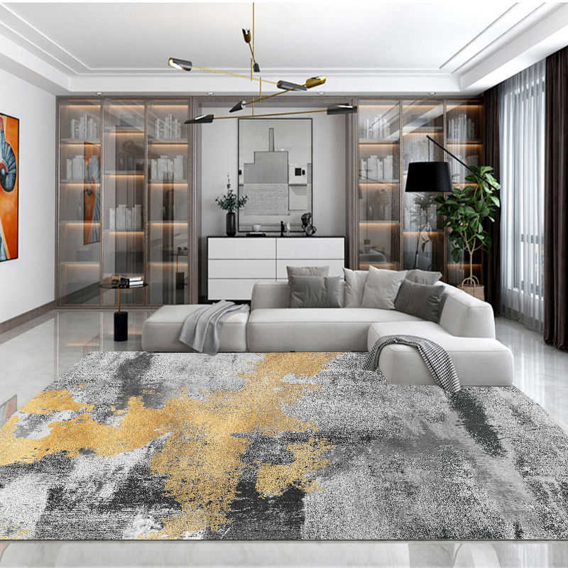 Carpets Modern Geometric Carpet Living Room Decoration Carpets Study Cloakroom Large Area Mat Home Bedroom Beside Washable Non-slip Rug R230802 - view 4