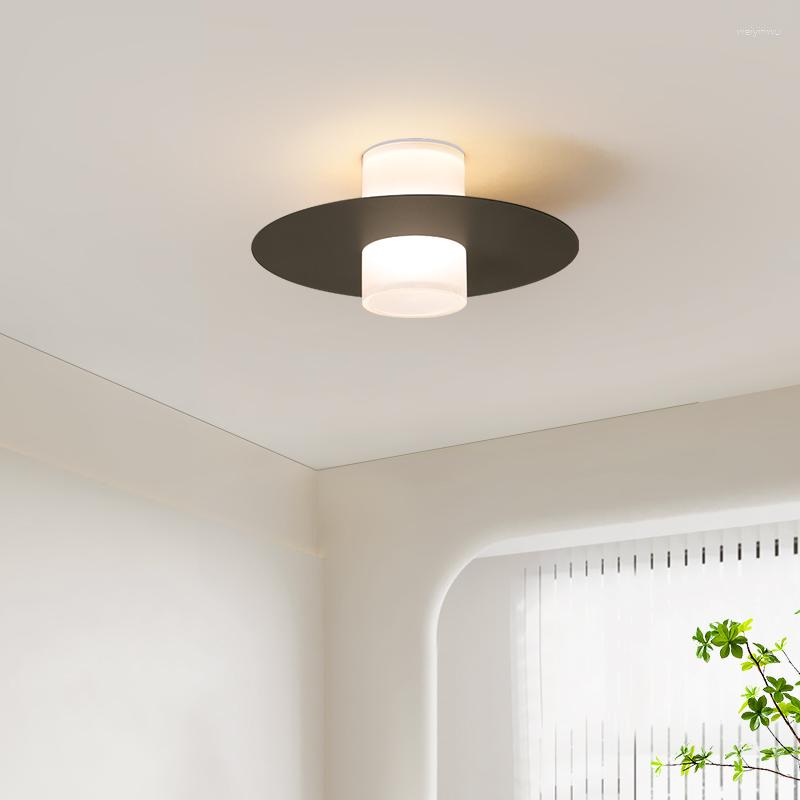 Lights Ceiling Led Light Aisle Corridor Hallway Modern Chandelier Lamp For Living Room Dining Kitchen Bedroom Black White