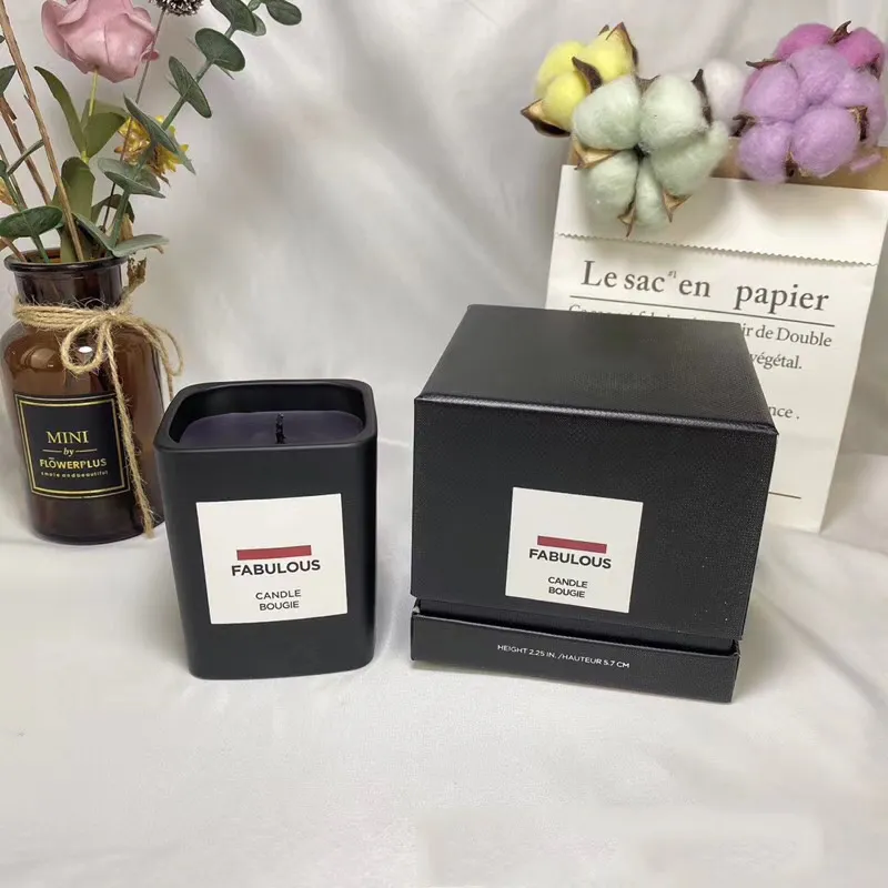 Top Brand Scented Perfumes Candles Tobacco Vanille Candle Bougie Neutral Candle Fragrance Long Lasting Time Smell Fragrance Wax High Quality Fast Deliver