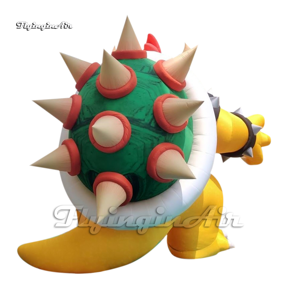 Amazing Giant Inflatable Bowser King Koopa 6m Cartoon Character Airblown Evil Turtle Model For Comic-con Event Show