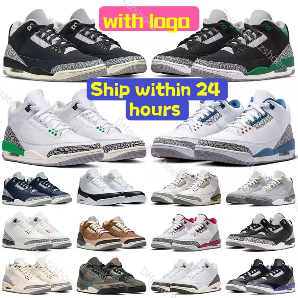 Retro 3 Basketball Shoes Jumpman 3s 3 Lucky Green Wizards Fire Red Racer Blue Pine Green Cool Grey Laser Orange Katrina Archaeo Brown Men Women Trainers Sneakers 36-47, Item#41
Retro 3 Basketball Shoes Jumpman 3s 3 Lucky Green Wizards Fire Red Racer Blue Pine Green Cool Grey Laser Orange Katrina Archaeo Brown Men Women Trainers Sneakers 36-47, Item#41