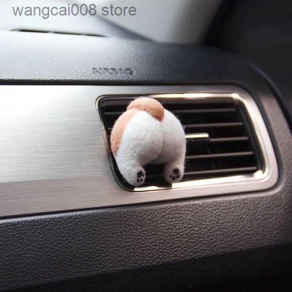Interior Decorations Creative Car Decoration of Cat butt Cat Animal Wool Felting Handmade Toy Doll Felt Poked DIY Arts Crafts Needlework T230717