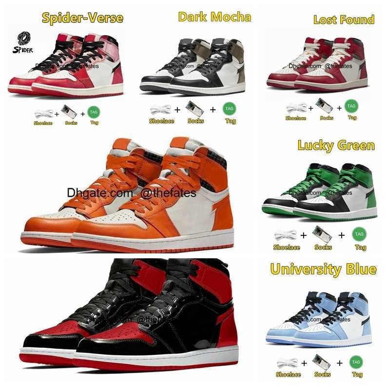 1 1s Mens Basketball Jumpman Shoes Spider-Verse Bred Patent Starfish Chicago Lost Found University Blue Dark Mocha Lucky Green Men Women Trainers Sports Sneakers, Color#16
1 1s Mens Basketball Jumpman Shoes Spider-Verse Bred Patent Starfish Chicago Lost Found University Blue Dark Mocha Lucky Green Men Women Trainers Sports Sneakers, Color#16