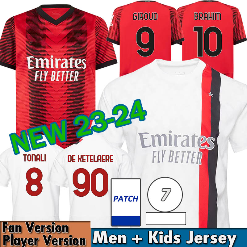 Maglia AC MilAns 23 24 Soccer Jerseys Kids Kit 2023 2024 Home Away Football Shirt MiLAno Maglie Calcio Maillot Fans Player Version GIROUD BRAHIM TONALI DE KETELAERE, 23-24 home ligue 1 patch
Maglia AC MilAns 23 24 Soccer Jerseys Kids Kit 2023 2024 Home Away Football Shirt MiLAno Maglie Calcio Maillot Fans Player Version GIROUD BRAHIM TONALI DE KETELAERE, 23-24 home ligue 1 patch