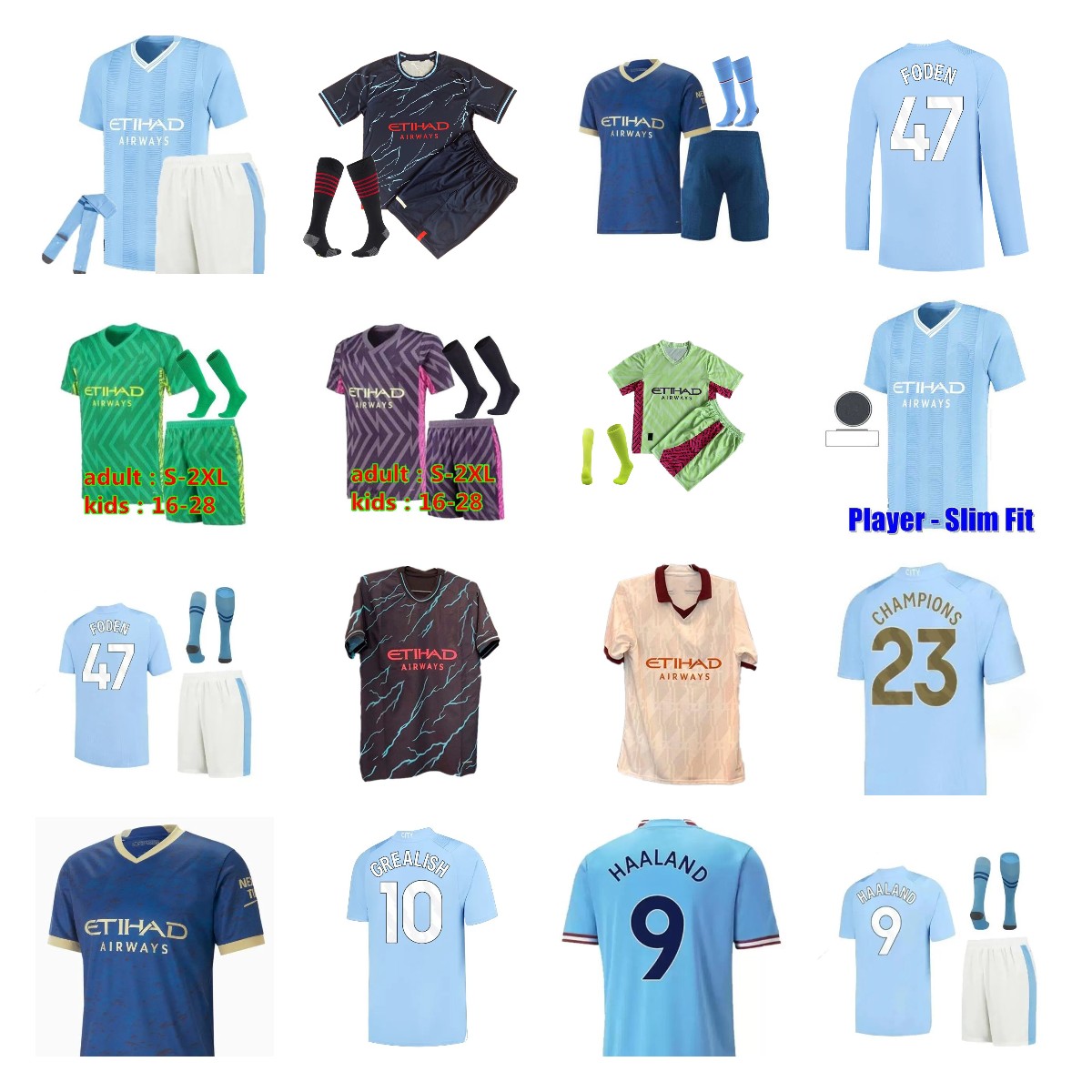 HAALAND soccer jersey 22 23 24 DE BRUYNE MANS CITIES GREALISH MAHREZ CHAMPIONS 23 2023 football shirt uniforms men kids sets ALVAREZ FANS player Special MANCHESTERS
HAALAND soccer jersey 22 23 24 DE BRUYNE MANS CITIES GREALISH MAHREZ CHAMPIONS 23 2023 football shirt uniforms men kids sets ALVAREZ FANS player Special MANCHESTERS