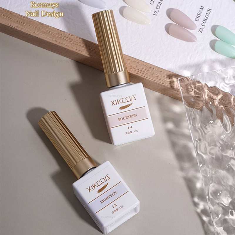 Rormays 30 Color Gel Nail Polish Set New Spring And Summer Candy Color Macaron Color Mixed Gel Semi Permanent Immersion Varnish UV LED Nail Salon Gel 