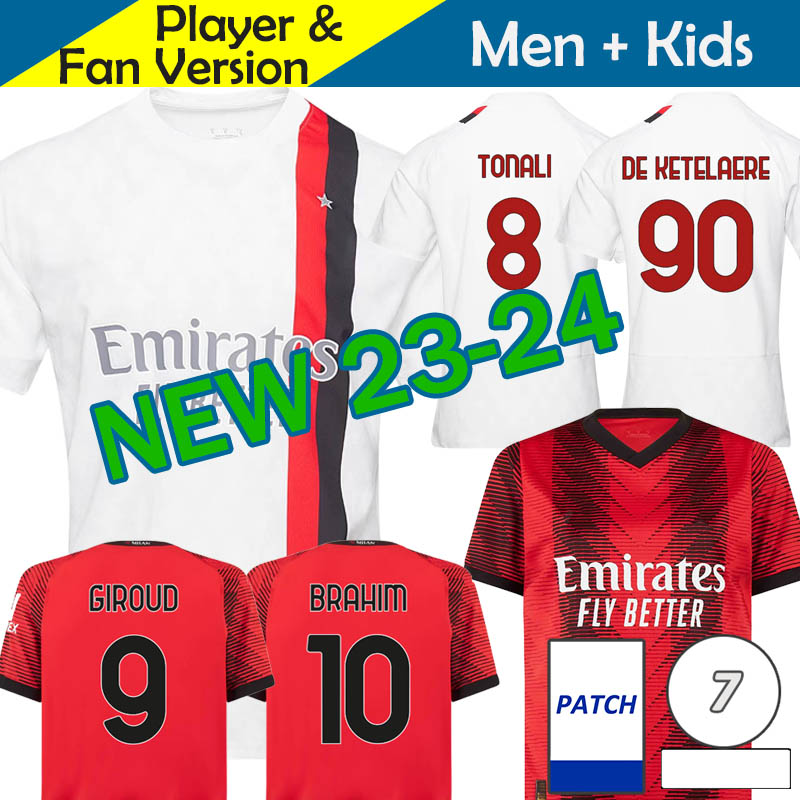 23 24 Maglia AC MilAns Soccer Jerseys Kids Kit 2023 2024 Home Away Football Shirt MiLAno Maglie da Calcio Maillot Fans Player Version GIROUD BRAHIM TONALI DE KETELAERE, 23-24 home ucl patch
23 24 Maglia AC MilAns Soccer Jerseys Kids Kit 2023 2024 Home Away Football Shirt MiLAno Maglie da Calcio Maillot Fans Player Version GIROUD BRAHIM TONALI DE KETELAERE, 23-24 home ucl patch