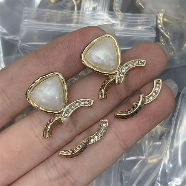 heart-shaped Earrings Designer Stud Luxury Women ccity Diamond pearl Earring Classics jewelry Woman C Earing 45