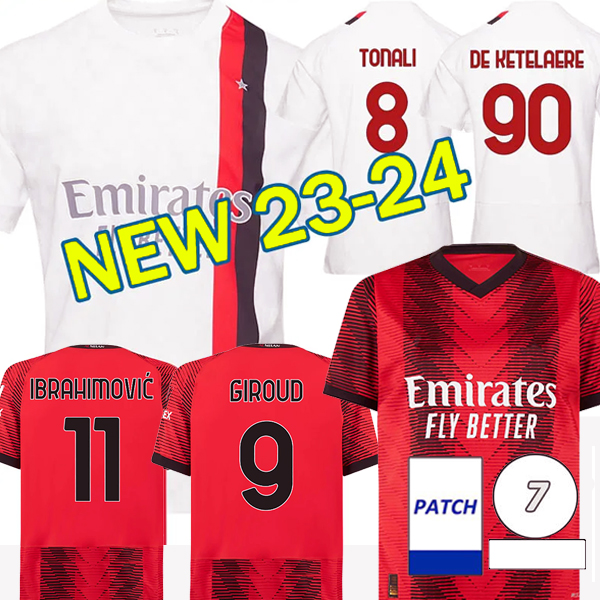 23 24 Maglia AC MilAns Soccer Jerseys Kids Kit 2023 2024 Home Away Football Shirt MiLAno Maglie da Calcio Maillot Fans Player Version GIROUD BRAHIM TONALI DE KETELAERE, Home kids +socks
23 24 Maglia AC MilAns Soccer Jerseys Kids Kit 2023 2024 Home Away Football Shirt MiLAno Maglie da Calcio Maillot Fans Player Version GIROUD BRAHIM TONALI DE KETELAERE, Home kids +socks