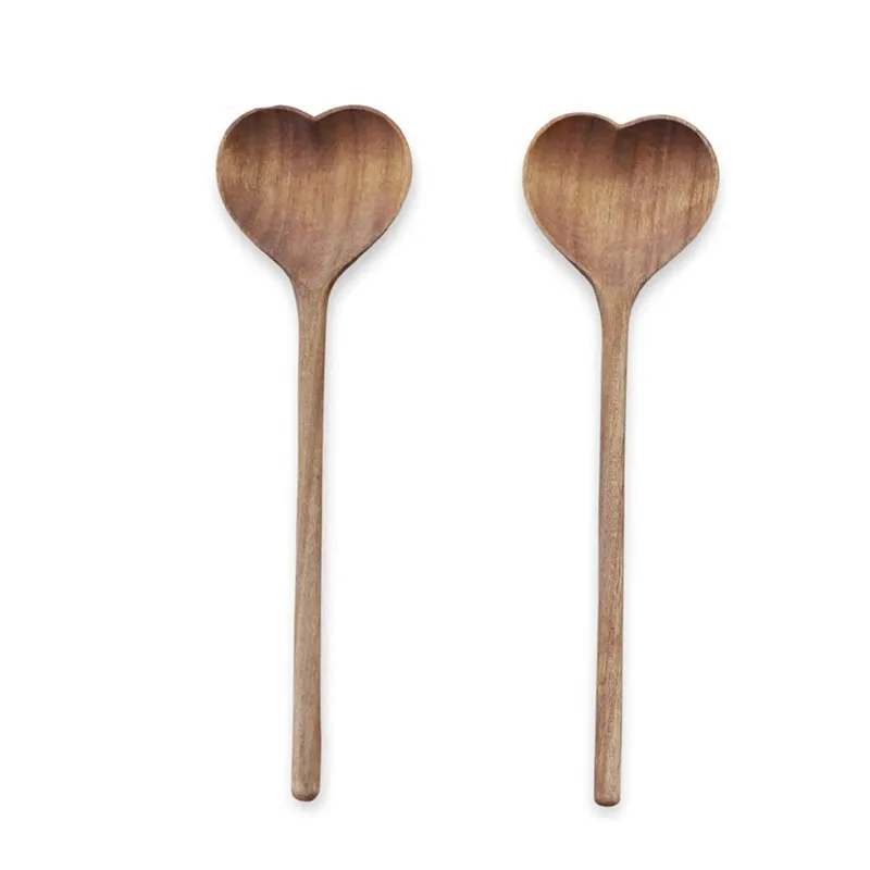 Ordinary house decorating kitchenware creative love shape beautiful spoon wooden novelty Japanese style irregular spoons fashionable modern jy17