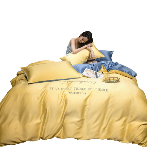 Fourpiece Silk Bedding Sets King Queen Size Luxury Quilt Cover Pillow Case Duvet Cover Brand Bed Comforters Sets High Quality Fas8468441