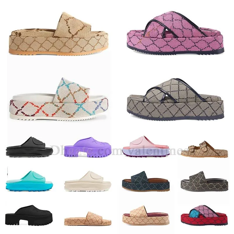 wholesale sandals g mens womens waterproof slippers slide famous luxury flat high heels flip flops embroidered platform gg guccily gucciily guccishoe guccislides