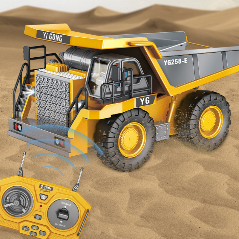 Remote Control Child's Toy Truck: Robust Radio Commanded Model Cars & Digger Set