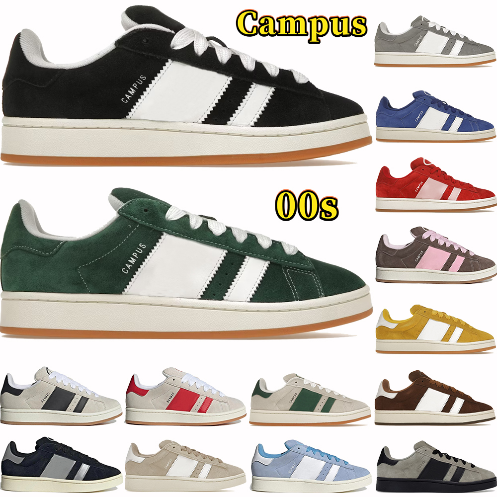 

Outdoor designer shoes Campus 00s Suede Sneakers Black Grey Dark Green Cloud White Ambient Sky Semi Lucid Blue luxurys mens casual sneaker womens trainers, 09 crystal white black