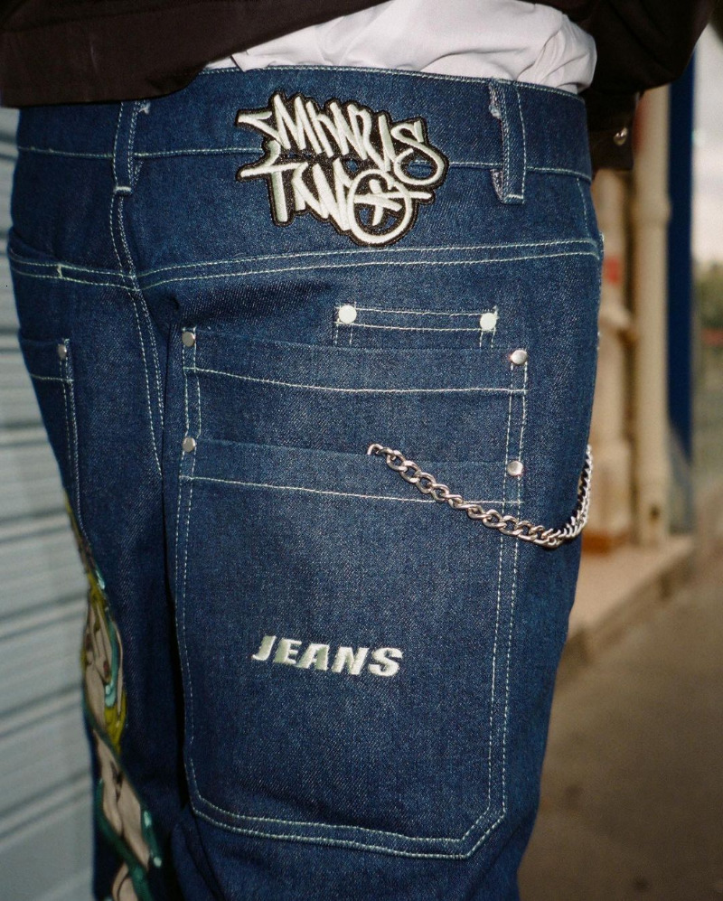 Men's Jeans Hip Hop Streetwear Men's Jeans Fashion Devil Print Low Waist Straight Wide Leg Pants Retro Casual Loose Denim Trousers 230715