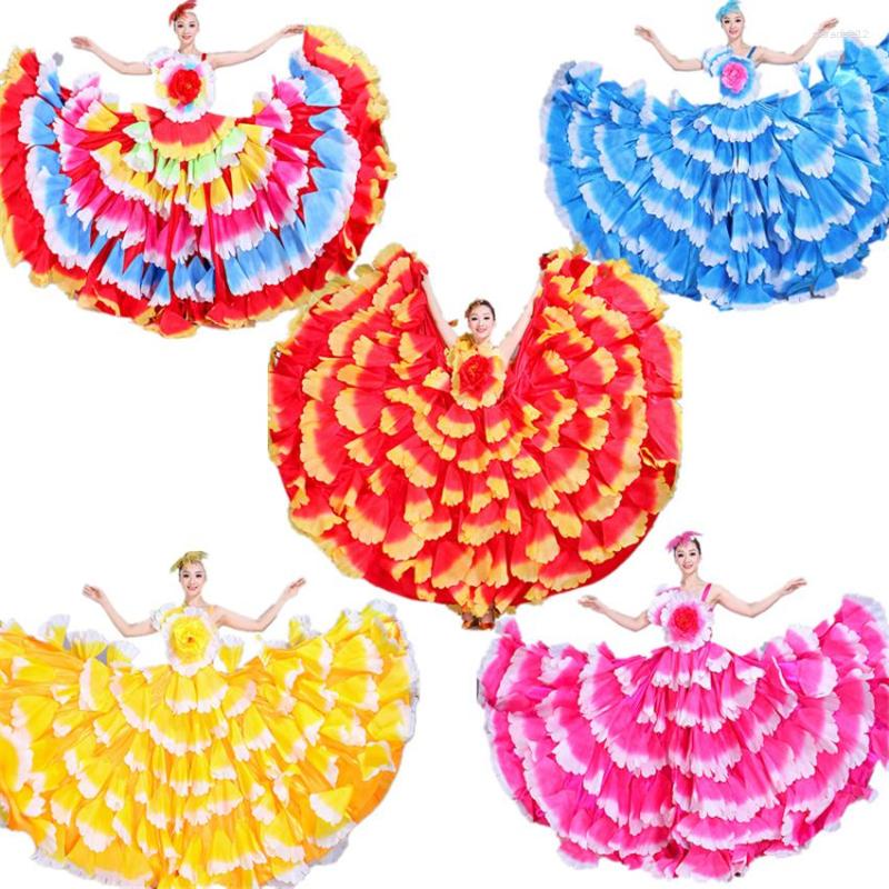 Stage Wear 6Color Flamenco Dress Dance Gypsy Skirt Woman Spain Belly Costumes Big Petal Spanish Chorus Performance S-3XL, Color6 180
Stage Wear 6Color Flamenco Dress Dance Gypsy Skirt Woman Spain Belly Costumes Big Petal Spanish Chorus Performance S-3XL, Color6 180