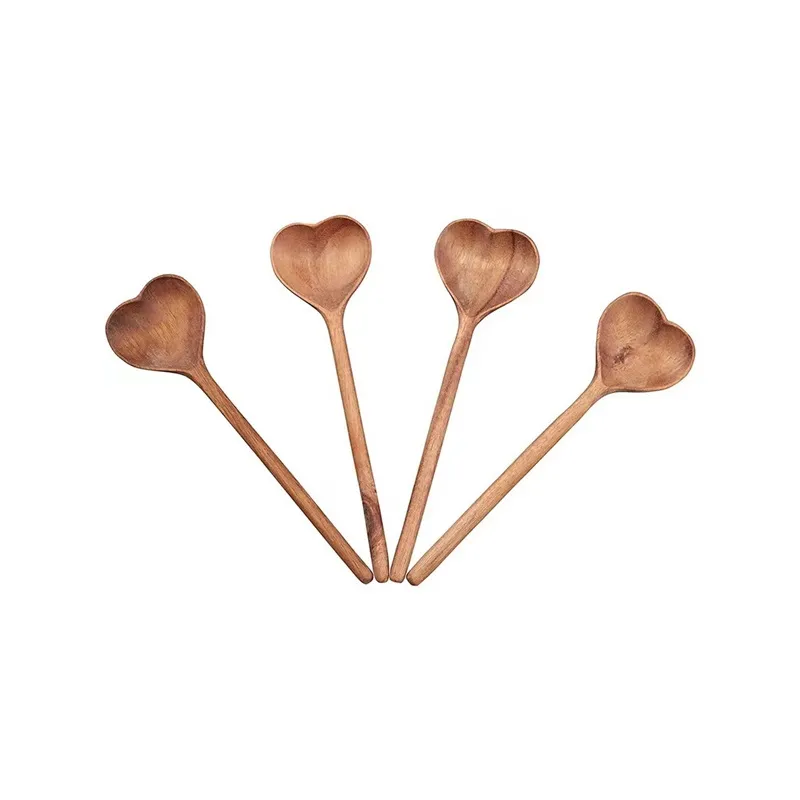 Ordinary house decorating kitchenware creative love shape beautiful spoon wooden novelty Japanese style irregular spoons fashionable modern jy17