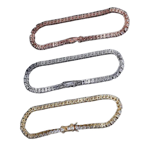 Tennis Designer Bracelet diamond Luxury Jewelry gift 3 4 5 6 mm 7 8 inch fashion moissanite white gold bracelets for men Adult hip