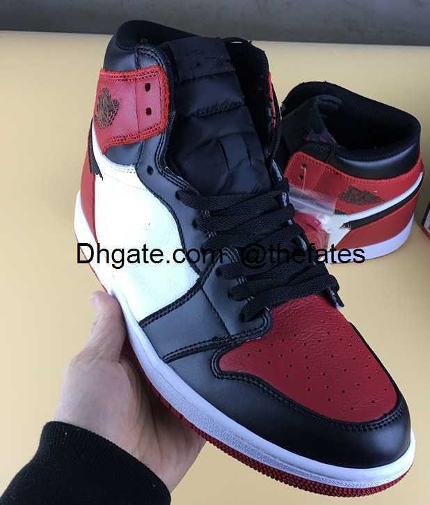 Bred High OG true 1 Toe black red Men Basketball Shoes Sports Sneakers top quality Wholesale box Size 8-13
Bred High OG true 1 Toe black red Men Basketball Shoes Sports Sneakers top quality Wholesale box Size 8-13