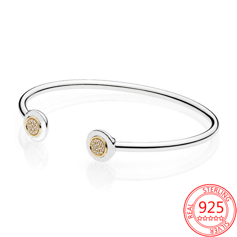 925 Sterling Silver Open Bracelets Suitable for Primitive Rose Gold Signature Bracelet Women's Jewelry Fashion Accessories Gift Free Delivery